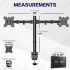 Vivo Stand-v002 Dual Monitor Desk Mount - Black
