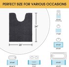 Upgrade Luxury Grey Toilet Bathroom Rug Mat 24  X 20  Contour Rug  Ultra Soft