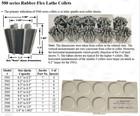 Set 10 Jacobs 500 Series Rubber-flex Collets All  Sizes 1 8  Thru 1- 1 16  -usa