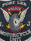 Police Law Enforcement Motorcycle Unit Patch Fort Lee New Jersey Shoulder