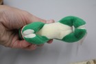 Vintage Russ Berrie Small Green Frog Nwt Nos Plush Soft Toy Magnetic Feet 21186y
