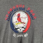 Grateful Dead St Louis Cardinals Hooded Long Sleeve Shirt Skull Bear Hoodie