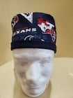 Houston Texans Pennant Nfl Men s Skull chemo Surgical Scrub Hat cap Handmade