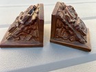 Ww1 Era B p o e Elks Cast Metal Bookends  Nice Patina- Free Shipping