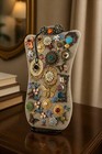 Assemblage Jewelry Art Display