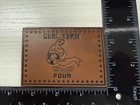 Seal Team Devgru Leather Hook   Loop Patch 3 5  X 2 5 