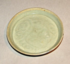 Antique Chinese Song Celadon Glazed Plate Incised C  960 - 1279   3 5  D