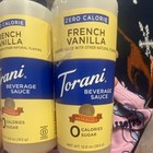 Torani French Vanilla Zero Calorie Sugar Free Beverage Sauce 12 8 Oz  2 