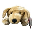 Russ Berrie Purebred Puppy Dog Laying Golden Retriever Plush Stuffed Animal 12 