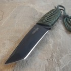 8  Tactical Hunting Black Survival Fixed Blade Knife Army Paracord   Sheath New