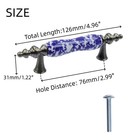 Cabinet Pulls Ceramic Door Knobs Painted Cabinet Drawer Wardrobe Pull Handles   
