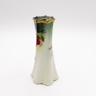 Antique Hatpin Holder  Hand Painted Roses  Bavarian  Royal Munich  Hat Pin