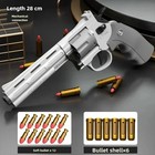 Zp5 357 Revolver  Style Foam Dart Blaster Soft Bullet Toy Gun With Shells - 28cm