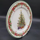 Christopher Radko Holiday Celebrations Tradition Christmas Tree Dinner Plate