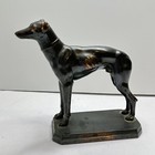 Vintage Bronze Greyhound Whippet Dog  Sculpture Statue 7    Tall Trophy