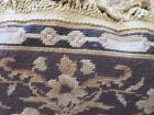 Aubusson Golds   Browns Scrolls Stunning Old World Look Needelpoint Pillow Cover