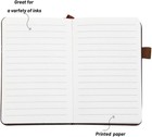 Small Pocket Notebook  Leather Journal Mini  brown 