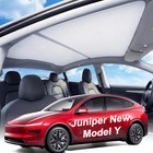 2025-2026 Tesla Model Y Juniper Sunshade Roof  headliner-match Gray  Never