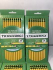 Lot Of 9 Ticonderoga Graphite Pencils - Yellow  12 Pencils In Each Pack