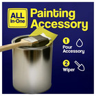 Paint Can Pouring Spout Brush Holder Pint Quart Can Attachment Painting Tool 