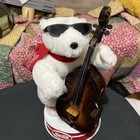 Coca Cola Christmas Animated Musical Jazz Polar Bear Playing Bass Guitar Works