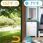 Suptikes 2 Pack Door Draft Stopper   door Sweep For Exterior   Interior Gray