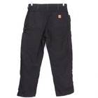 Carhartt B151 Blk Mens Size 34x32 Black Canvas Original Dungaree Fit Work Pants