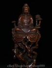 8 8  Chinese Boxwood Hand Carving Sit Shakyamuni Amitabha Buddha Statue