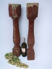 2 Antique Wood Balusters  Vintage Spindles  Architectural Salvage  Porch Posts M