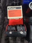 Lot Of Vintage Camera Lenses Filters Hoods   Caps Canon Sakar Vivitar