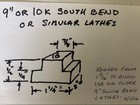 9  10k South Bend Lathe  10pc Wedge Type Axa Qc Toolpost Set W  Boring Bar