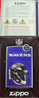 Zippo 48420  Nfl Baltimore Ravens Helmet  Windproof Lighter  New Old Stock