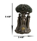 Ebros Celtic Sacred Moon Triple Goddess Maiden Under Tree Of Life Statue 5 5 H