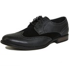 Alpine Swiss Zurich Mens Wing Tip Dress Shoes Two Tone Brogue Lace Up Oxfords