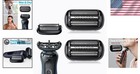 3-blade System Replacement Head Set For Series 5   6 Electric Razors - Adult Use