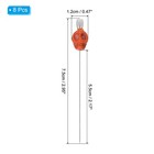 3  Skull Sewing Pins  8pcs Steel  Straight Pins  Orange
