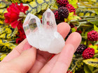 White Clear Quartz  Chakra Energy Crystal  Rock Cluster  Quartz Point