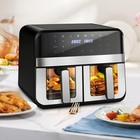 8 Quart 8-in-1 Dual Zone 2-basket Air Fryer With 2 Independent Frying Baskets