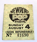 Newport Pop Festival 1968 Sunday August 4 Ticket Stub Grateful Dead The Byrds