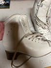 Edea Chorus Women s White Leather Figure Skates Size 245 B Lace Up