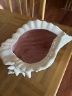 Large Vintage Atlantic Mold Ceramic Conch Sea Shell Planter Vase Beach Decor