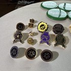 Olive Garden Pins   Name Tag Flare Lot Of 20 Hopitaliano  Wine Guru 5 Year Vtg