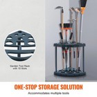 Corner Garden Tool Storage Rack Garage Organizer 19 Slots Broom Mop Holder