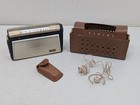 Vintage Toshiba 8 Transistor Model 8tm-41 Portable Radio Mcm Japan W  Case -read