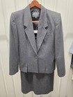 Vintage Suits By Dallas Skirt Suit Set Blazer Career Wear Pinstripe Size 10 11