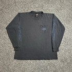 Vintage Harley Davidson T-shirt Size M l 90s Long Sleeve Flame Kuwait Distressed