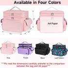Leforz Large Sewing Organizer  Double-layer Accessories Storage Case  Portabl   