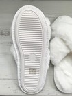Women s Winter Indoor Fur Slippers Size 7-8 White Slip On Shoes