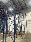 Interlake Teardrop Style 42    X 25    Pallet Rack Upright Frame   3x3 Closed Back 