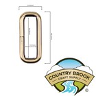 Country Brook Design   1 1 2 In Brushed Brass Heavy Welded Rectangle Rings  10 Pk